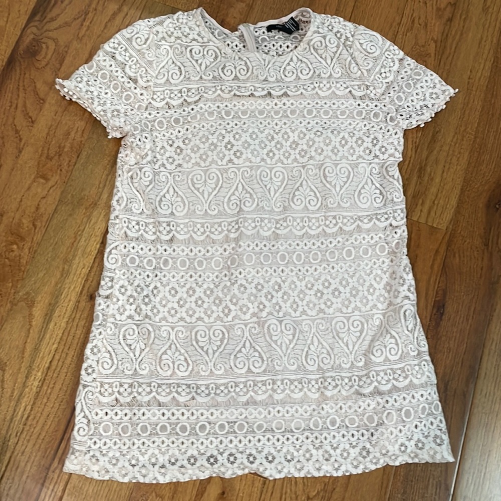 Pink lace dress
